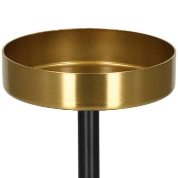 2x НАБОР ПОДСВЕЧНИКОВ, МЕТАЛЛИЧЕСКИЙ ДЕКОРАЦИОН, ЧЕРНЫЙ ДЛЯ СВЕЧЕЙ GLAMOUR LOFT