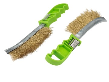 ПРОЧНАЯ ЛАТУННАЯ УЗКАЯ ПРОВОЛОЧНАЯ ЩЕТКА С ПРОЩЕЛЬМИ