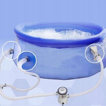 2x ШЛАНГ ДЛЯ ПЫЛЕСОСА ДЛЯ БАССЕЙНА INTEX 4 ЗАЖИМА