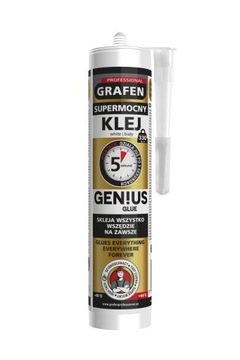 Klej uszczelniacz jak mamut Genius Glue 290ml Grafen super mocny 5 sekund