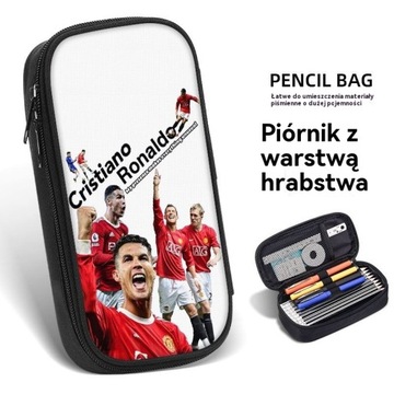 НОВЫЙ красивый складной двойной пенал CR7 Ronaldo PATTERNS, большая вместимость