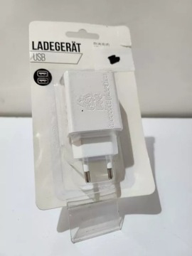 ŁADOWARKA SIECIOWA LADEGERAT USB BIAŁA