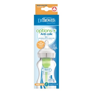 Butelka antykolkowa 270ml OPTIONS+ 91600 Dr Browns