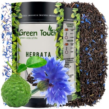 Herbata czarna EARL GREY BLUE niebieski 100 g bławatek ceylon Green Touch