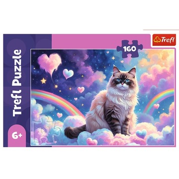 Puzzle 160 elementów Domowy kotek 13327 Trefl
