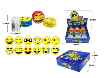 JOJO YO-YO BUŹKA 5,5CM GRA ZRĘCZNOŚCIOWA ŚWIECĄCE