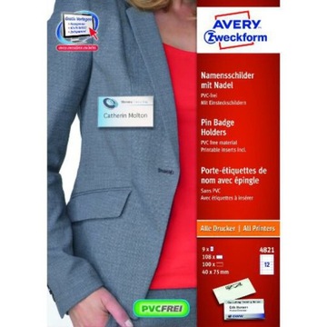 IDENTYFIKATOR Z AGRAFKĄ 100SZT + ETYKIETY HOLDER