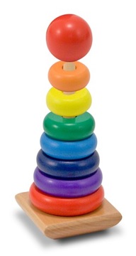 Drewniana Wieża Tęcza Melissa and Doug 10576