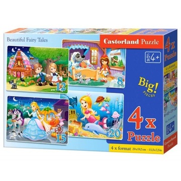 PUZZLE 4W1 BEAUTIF.FAIRY TALES