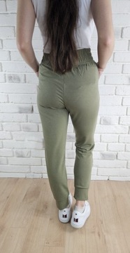 Женские спортивные штаны с каблуками с резиновыми карманами