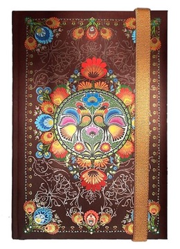 Notes B6 notatnik z gumką Folk pamiętnik diary