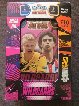 Puszka CHAMPIONS LEAGUE 2021 DUŻA PUSZKA Match Attax WILDCARDS karty