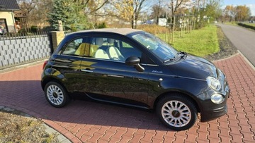 Fiat 500 II CC Seria 4 1.2 69KM 2019 Fiat 500 C Cabrio Śliczny Dolcevita 37 tys prz, zdjęcie 7