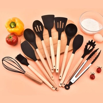Kitchen Utensil Набор силиконовых кухонных принадлежностей из 12 предметов