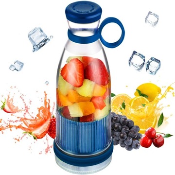 BEZPRZEWODOWY BLENDER MIKSER TURYSTYCZNY KOKTAJL SMOOTHIE USB 380ML PREZENT