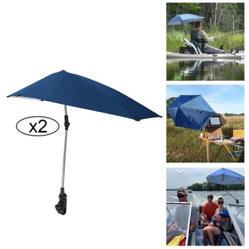 2x + adjustable stands with umbrella for walks