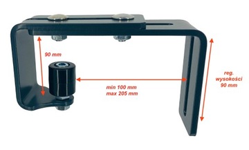 Оцинкованный кронштейн направляющего ролика для откатных ворот