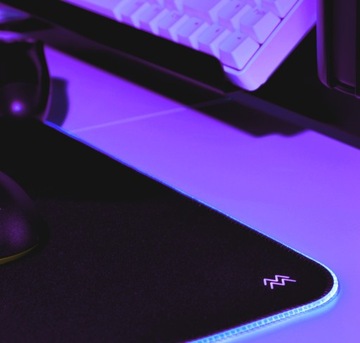 КОВРИК ДЛЯ МЫШИ RGB LEVANO НАСТОЛЬНЫЙ КОВРИК 80x30 СМ, 14 РЕЖИМОВ