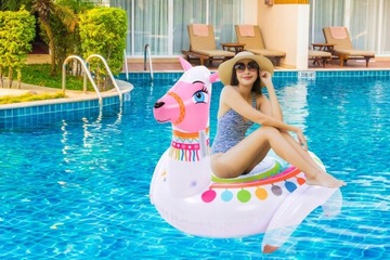 БОЛЬШОЙ МАТРАС АЛЬПАКА ДЛЯ ПЛАВАНИЯ, НАДУВНОЙ