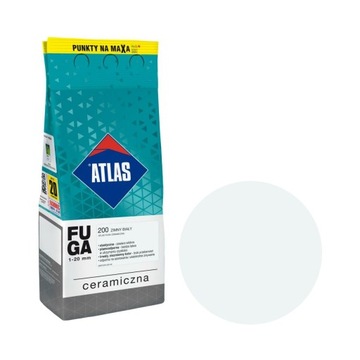 ATLAS Fuga ceramiczna 1-20mm 200 ZIMNY BIAŁY 2kg