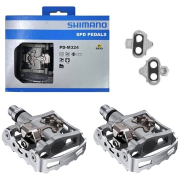 Pedały Shimano PD M324 SPD platformy + bloki
