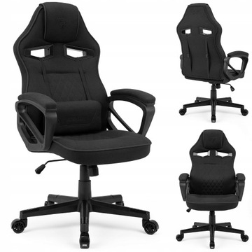 Fotel Gamingowy Biurowy Materiałowy Obrotowy Krzesło Biurowe Knight Sense7