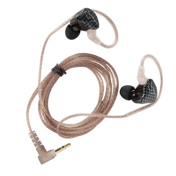 kz zst мониторные наушники-вкладыши с угловым штекером 3,5 мм, шумоподавление 1ba 1