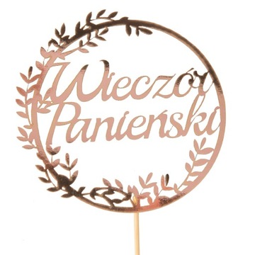 Topper Ozdobny Dekoracja Tortów Na Panieński