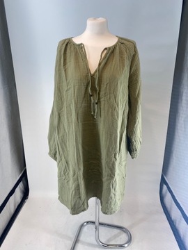 H&M Tunikowa sukienka zieleń khaki rozmiar L