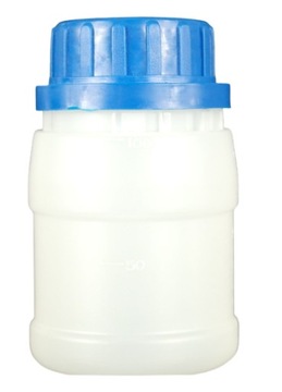 Butelka 100ml + nakrętka HDPE na wodę chemię płyny