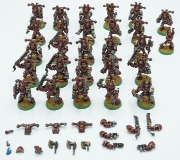 Warhammer 40k Chaos Khorne Berzerkers zestaw 27 figurek plastik