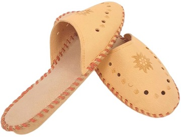 Тапочки Женские закрытые тапочки из 100% кожи *39* PL