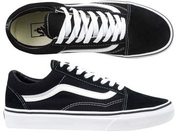 VANS OLD SKOOL BUTY TRAMPKI TENISÓWKI CZARNE SKATE