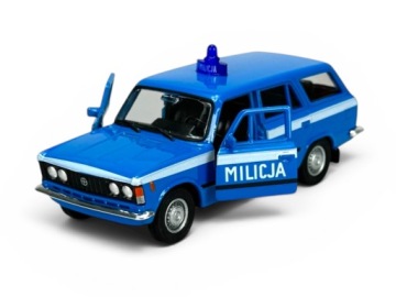 WELLAS Fiat 125P Kombi milicja Металева модель WELLY Масштаб 1:34-1:39