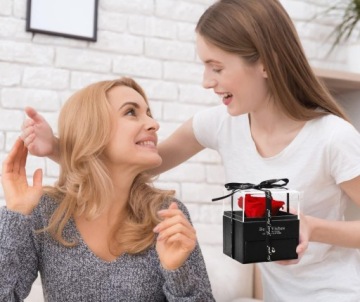 Ожерелье «Вечная роза в стеклянном» цветке для женщины, подарок на День матери