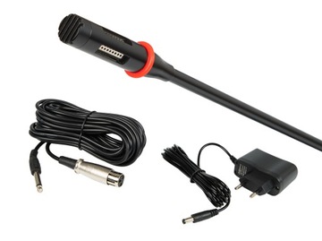 КОНФЕРЕНЦ-МИКРОФОН, КОНДЕНСАТОРНЫЙ, РЕГУЛИРУЕМЫЙ, ГУБКА ШЕЙКА, РАЗЪЕМ 6,3 мм