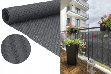 БАЛКОННОЕ ПОКРЫТИЕ КОВРИКИ ИЗ РОТАГА ДЛЯ БАЛКОНА, ПО ИНДИВИДУАЛЬНОСТИ, ВЫСОТА 80см ГРАФИТ