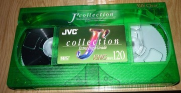 JVC 120 kolorowa zielona , nowa . VHS