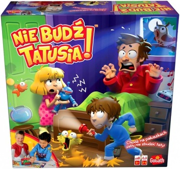 NIE BUDŹ TATUSIA! chodź na paluszkach Goliath GRA 5+ Gra zręcznościowa