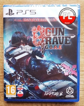 Gungrave G.O.R.E. Day One Edition PS5 Nowa gra Płyta Folia PL Prezent