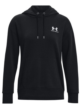 Under Armour Bluza Essential Fleece Hoodie 1373033 Czarny Regular Fit