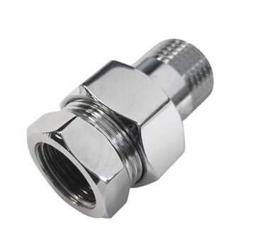 ŚRUBUNEK 1/2'' CHROMOWANY PROSTY O-RING MOSIĄDZ