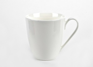 Duży kubek do herbaty do kawy biały porcelanowy