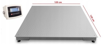 WAGA PLATFORMOWA PALETOWA 120 x 120cm 5000KG 5t ELEKTRONICZNA PRZEMYSŁOWA