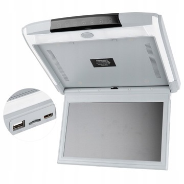 WYŚWIETLACZ MP5 SUFITOWY TELEWIZOR HD SAMOCHODOWY Z FUNKCJĄ USB/TF/HDMI/FM