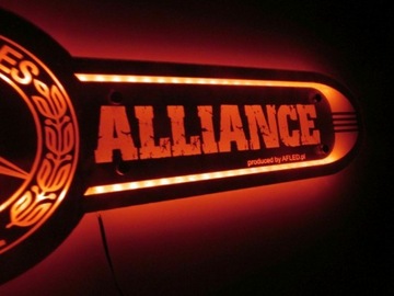 Светодиодное зеркало MERCEDES длинное 100x25 с подсветкой TIR