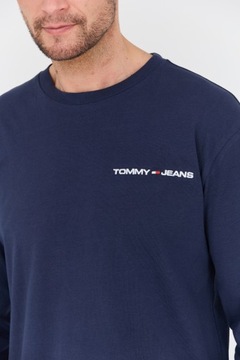 TOMMY JEANS Granatowy longsleeve L