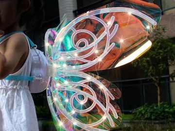 Светящиеся крылья для бабочки, эльфа, феи Сказочные крылья ZA5004