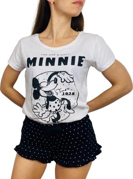 Piżama Damska Myszka Minnie Minnie Mause Miki T-shirt Disney L