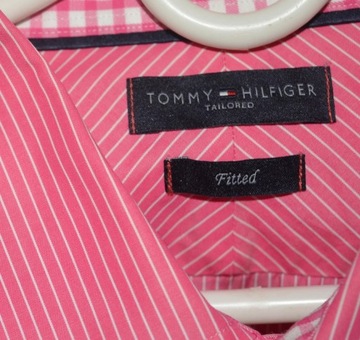 Koszula w paski Tommy Hilfiger 42 16 1/2 fitted